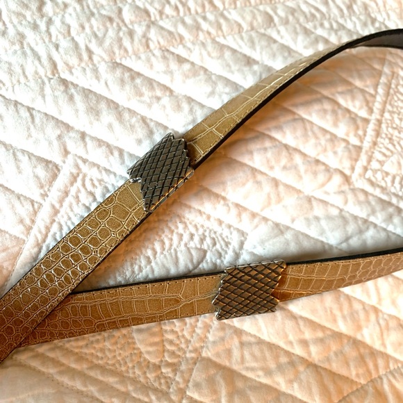 Avignon Leather Belt Silver Snake 🐍 Sz M/L 30” - 34” #0109 - Picture 8 of 13